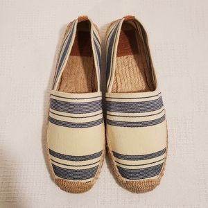 🆕️ TORY BURCH SUMMER STRIPED ELASTIC ESPADRILLES